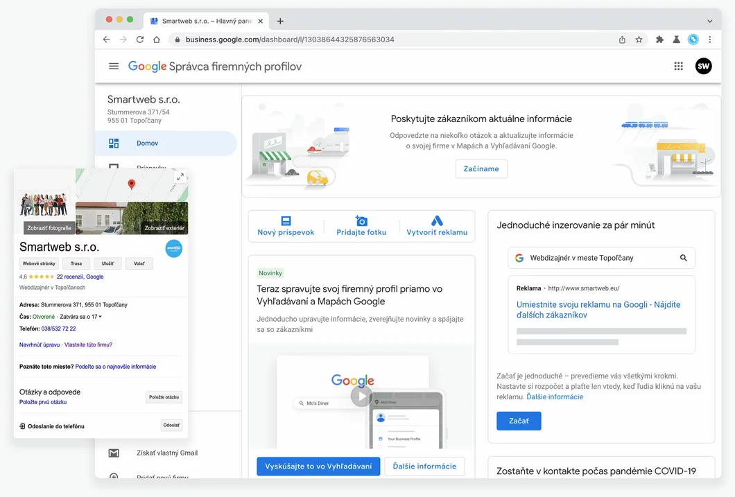 Google Moja firma Google Moja firma